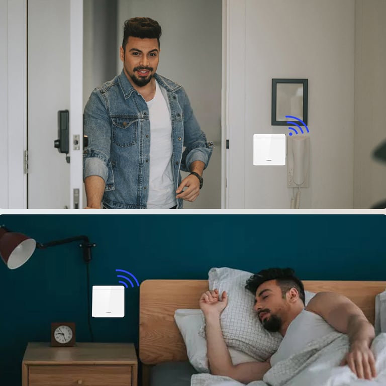 RF433 Wireless ON OFF Switch Module with Remote Control Function for Easy Home Lighting Control, Available in 1/2/3 Gang Options, Compatible with Various Bulbs, 10A Capacity for Versatile Lighting Solutions, Easy Installation for Hassle-Free Setup and Upgrade