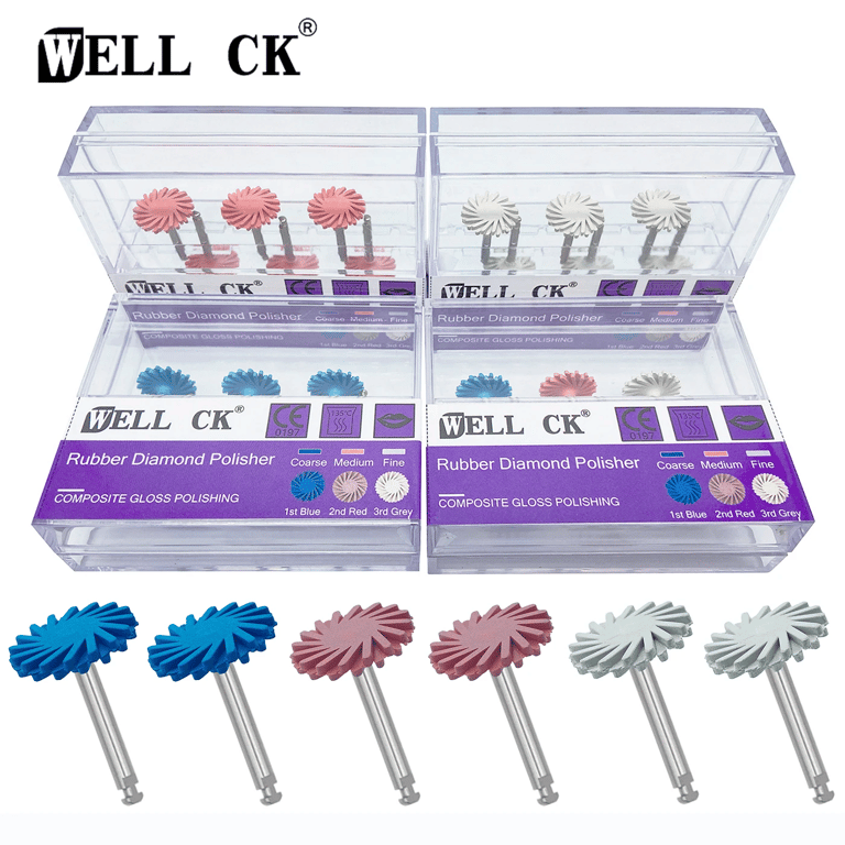 Professional Dental Polishing Kit - WellCK 6pcs/Set Diamond Composite Resin RA Disc Kit for Precision Polishing Tasks, High-Quality Materials for Durability, Ergonomic Design for Comfortable Handling, Complete Set for Optimal Results in Dental Procedures