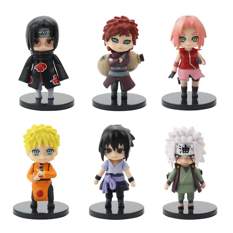 12pcs/set Anime Naruto Shippuden PVC Figures - Q Version Design, Vibrant Colors, Kid-Friendly Gift - Hinata, Sasuke, Itachi, Kakashi, Gaara - High-Quality Material, Durable, Great for Play and Display