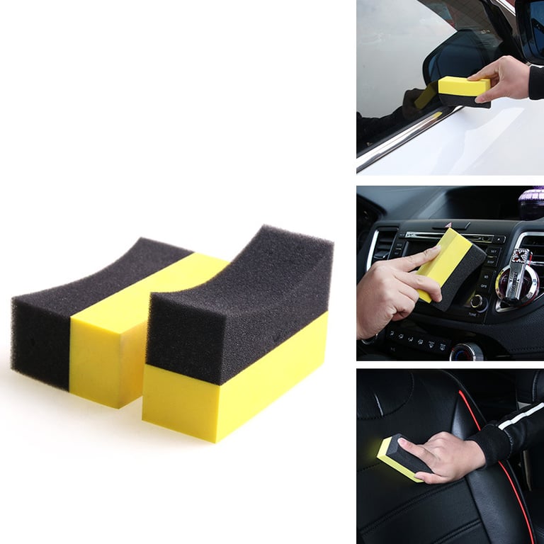 10pcs Auto Cleaning Sponge Brushes for Car Wheel & Tire Cleaning - Efficient Water Suction, Gentle on Surfaces, Wax Polishing, Ergonomic Design - Versatile Multi-purpose Set for Safe and Effective Cleaning of all Types of Wheels