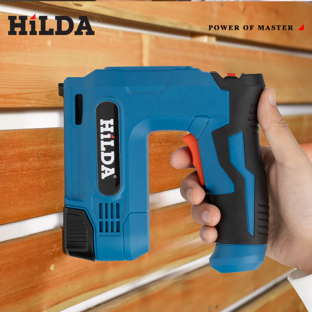 HILDA USB Electric 2-in-1 Air Nail Gun - Powerful Pneumatic Stapler for Woodworking Projects, Efficient Operation with 2000 Staples Capacity, Durable Construction for Longevity, Easy-to-Use Controls, Compact and Portable Tool for Versatile Applications