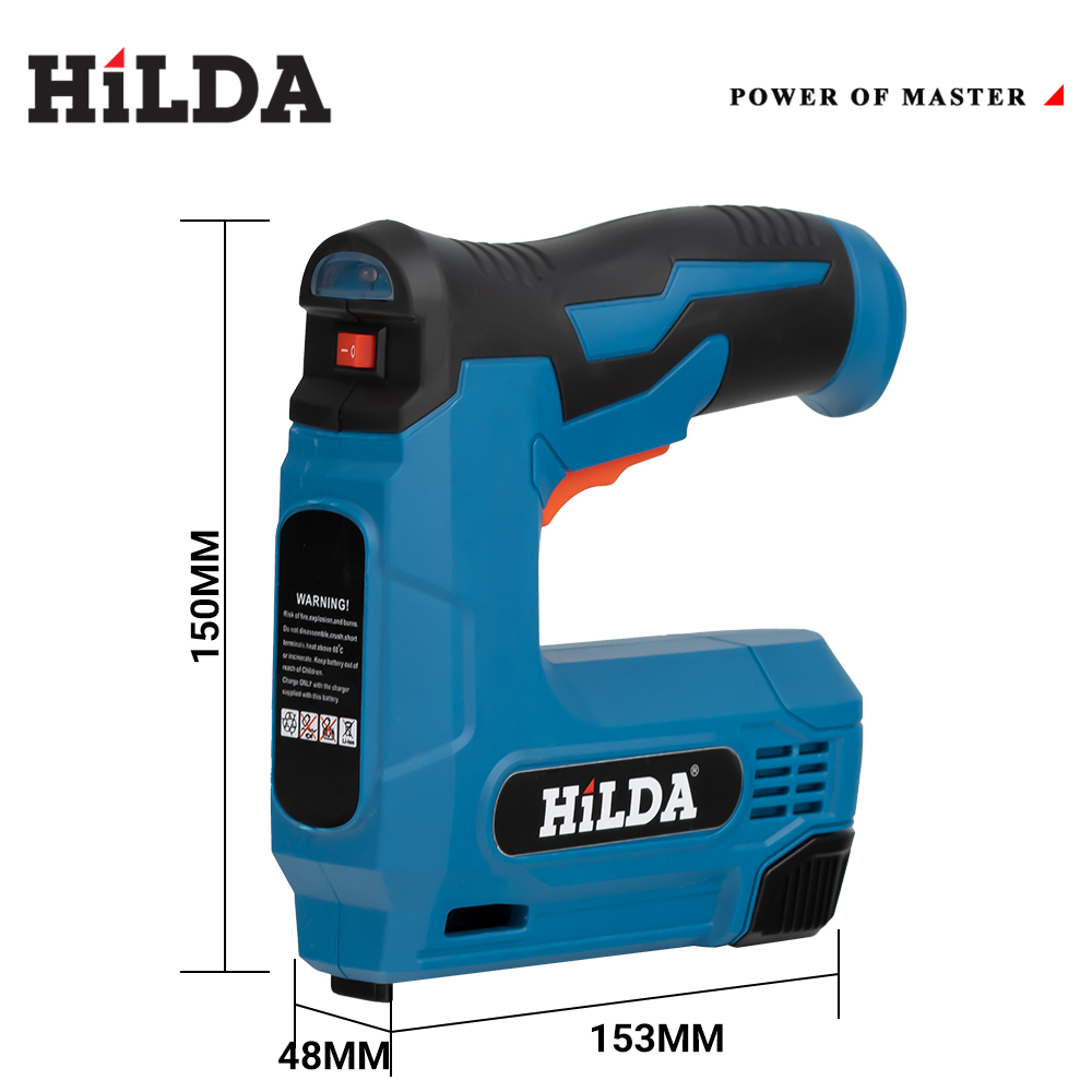 HILDA USB Electric 2-in-1 Air Nail Gun - Powerful Pneumatic Stapler for Woodworking Projects, Efficient Operation with 2000 Staples Capacity, Durable Construction for Longevity, Easy-to-Use Controls, Compact and Portable Tool for Versatile Applications