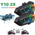 Kebidumei YP10 2X Wireless Bluetooth5.3 Motorcycle Helmet Intercom Headset with Waterproof Design, 300m Intercom Range, High-Quality Speaker and Earphone, and Intercomunicador Functionality for Seamless Communication and Safety on the Road
