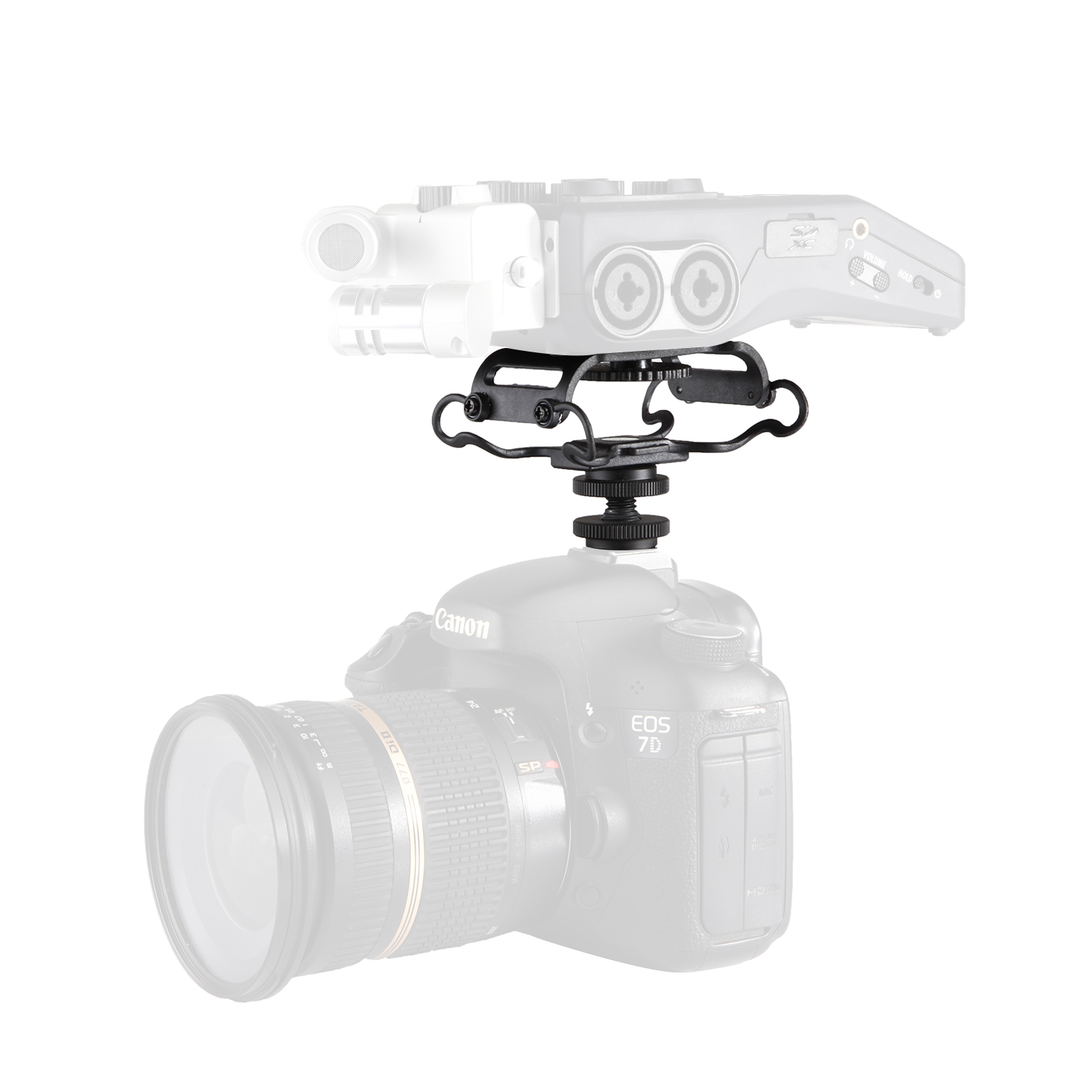 BOYA BY-C10 Microphone Shock Mount for Zoom H4n/H5/H6, Sony, Tascam DR-40/DR-05, Olympus - Reduce Handling Noise, Ensure Optimal Performance, Durable Construction, Easy Installation - Ideal for Audio Recording, Podcasting, Interviews - Minimize Unwanted Noise and Interference
