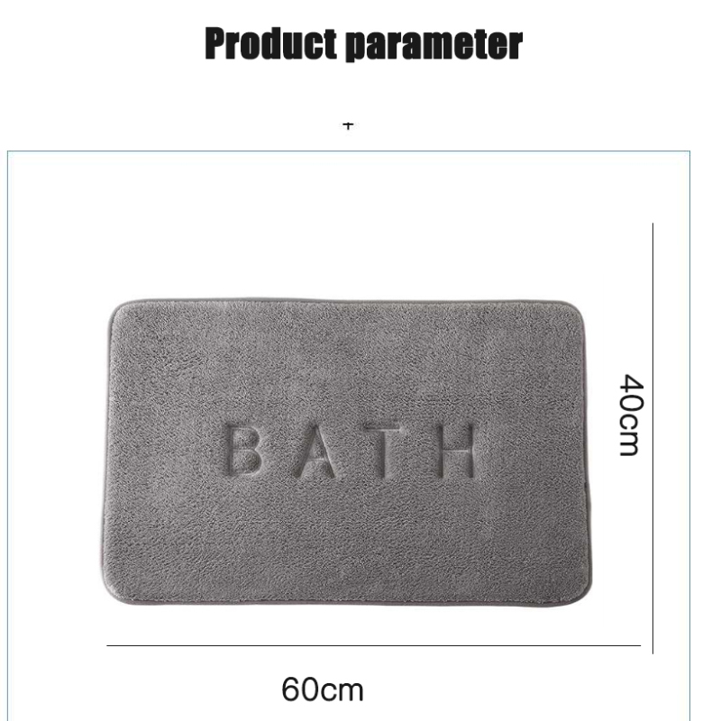 Luxurious Faux Cashmere Memory Foam Anti-Slip Mat with Super Absorbent Coral Fleece - Soft & Comfortable Floor Rug for Kitchen, Living Room, and Bathroom - Elegant Design, Maximum Comfort, and Safety Features for High-Traffic Areas