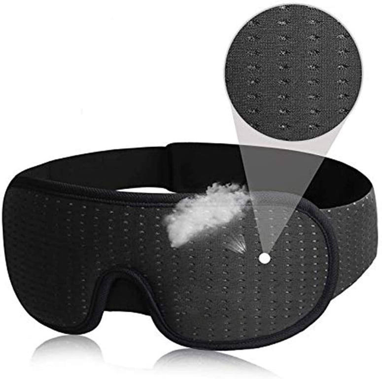 Luxury 3D Sleep Eye Mask with Light Blocking Technology and Adjustable Fit for Ultimate Comfort - Premium Quality Travel, Meditation, and Nap Mask for Uninterrupted Relaxation and Peaceful Sleep Experience
