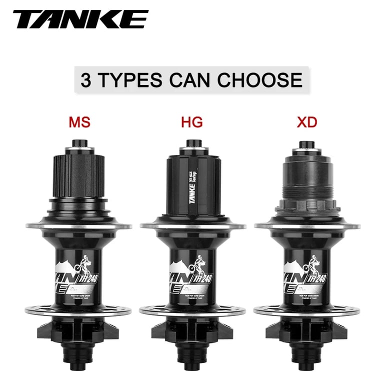 TANKE-MTB Aluminum Alloy Hub with Sealed Bearings for 7-12 Speed Cassettes and Disc Brake Compatibility - Durable Construction for Smooth Riding on Rough Terrains - Easy Installation and Versatile Performance for Mountain Biking Adventures