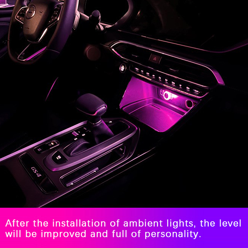 Portable Car USB Ambient Light Mini LED Decorative Atmosphere Lamps for Auto Interior Environment Light - Plug and Play Computer Light - Easy to Use Soft Glow for Cozy Drives and Versatile Lighting Solution