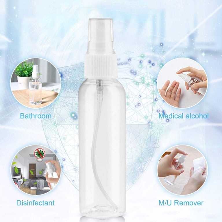 PET Plastic Refillable Spray Bottles Set - Leak-Proof, BPA-Free, Portable Travel Size Containers for Perfumes, Essential Oils, and Liquids - 10ml, 30ml, 50ml, 60ml, 100ml Options - Durable, Lightweight, Convenient Design for On-the-Go Use and Eco-Friendly Refilling