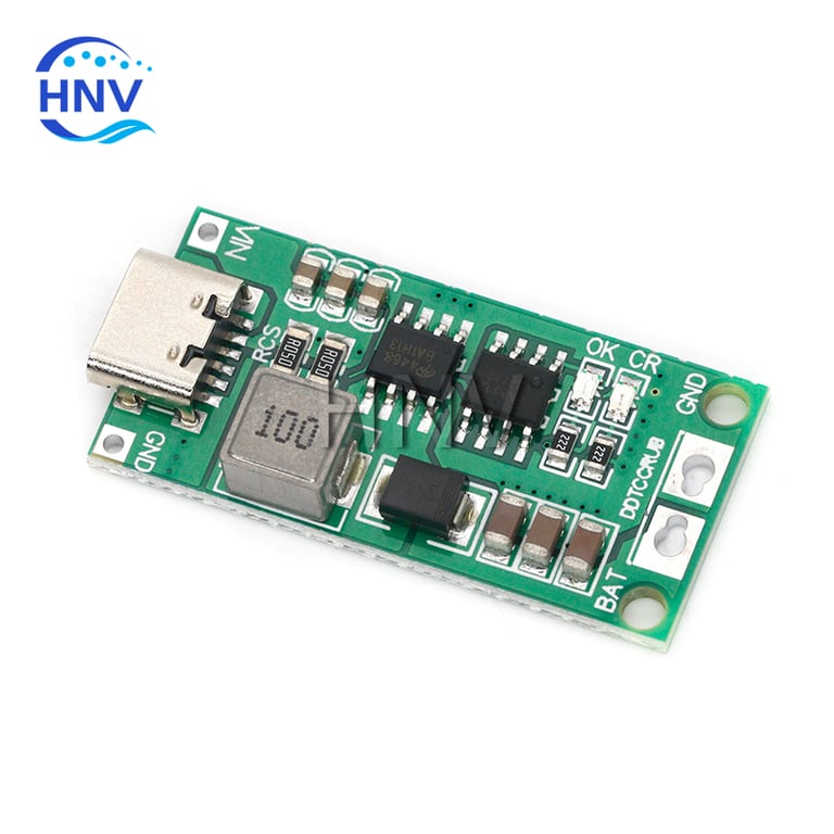 Multi-Cell Type-C Step-Up Boost Charger for 2S/3S/4S LiPo and Li-Ion Batteries - Efficient 8.4V/12.6V/16.8V Charging, Compact Portable Design, Safe Overcharging Protection - Compatible with 18650 Lithium Batteries and Various Devices