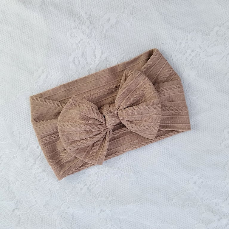 Soft Nylon Baby Headbands with Bow Design - Premium Quality Stretchy Elastic Material, Gentle on Baby's Skin, Easy to Wear, Perfect for Everyday or Special Occasions, Versatile Accessories for Photoshoots and Parties