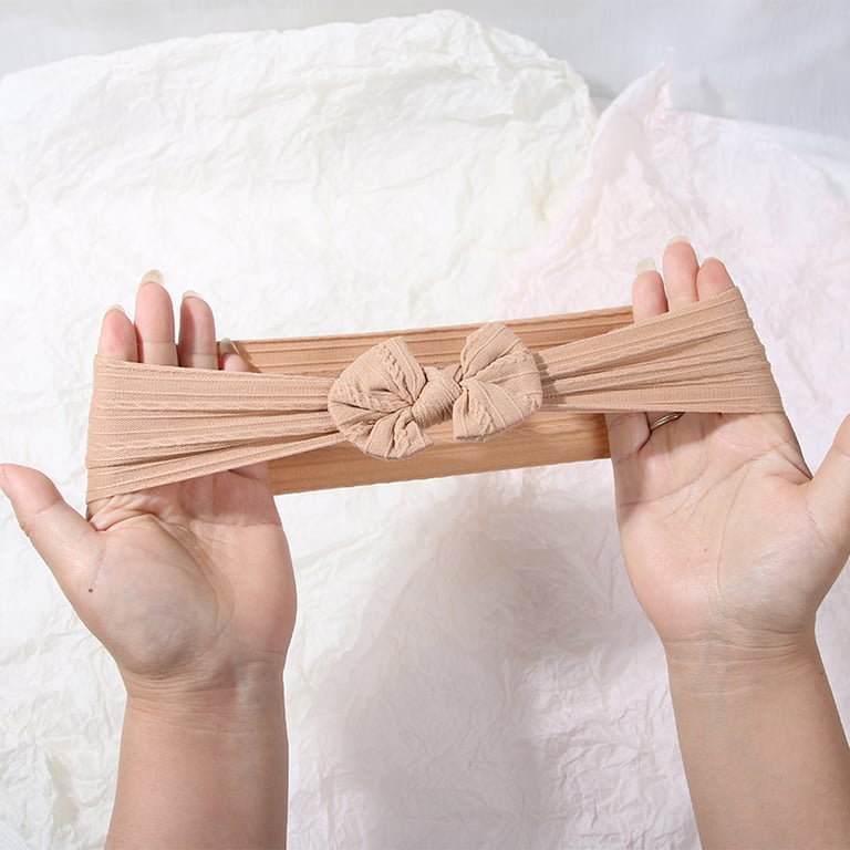 Soft Nylon Baby Headbands with Bow Design - Premium Quality Stretchy Elastic Material, Gentle on Baby's Skin, Easy to Wear, Perfect for Everyday or Special Occasions, Versatile Accessories for Photoshoots and Parties