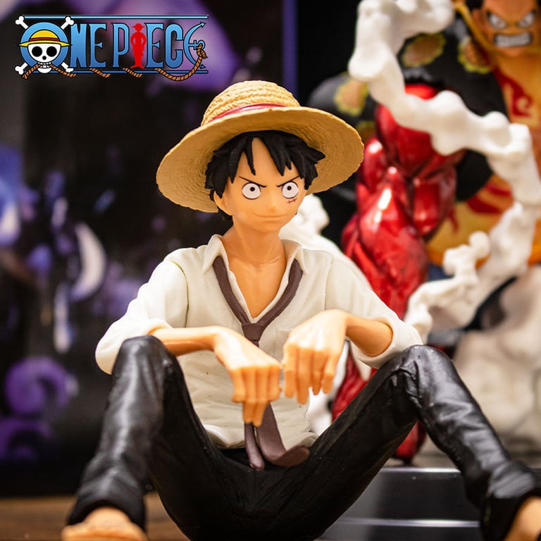 12cm One Piece Luffy Sitting Figure | Premium PVC Material | Collectible Statue for Fans & Collectors | Gift-Worthy Anime Toy | Dynamic Pose & Detailed Craftsmanship | Ideal for Display on Shelves & Desks | Compact & Portable Size