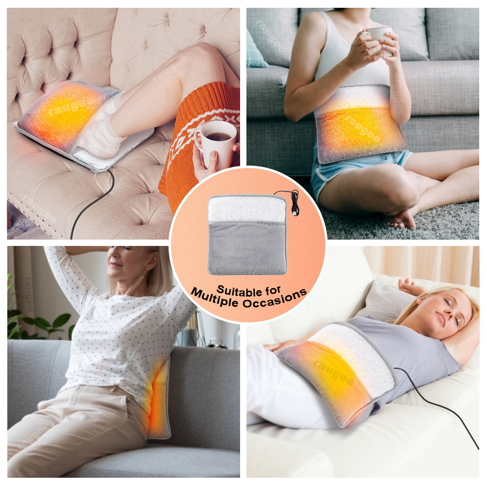 USB Foot Warmer Heater with Adjustable Temperature Settings and Plush Material - Portable Electric Heating Pad for Cozy Comfort at Home or Office - Energy Efficient and Safe with Overheat Protection - Perfect for Cold Winter Days and Traveling