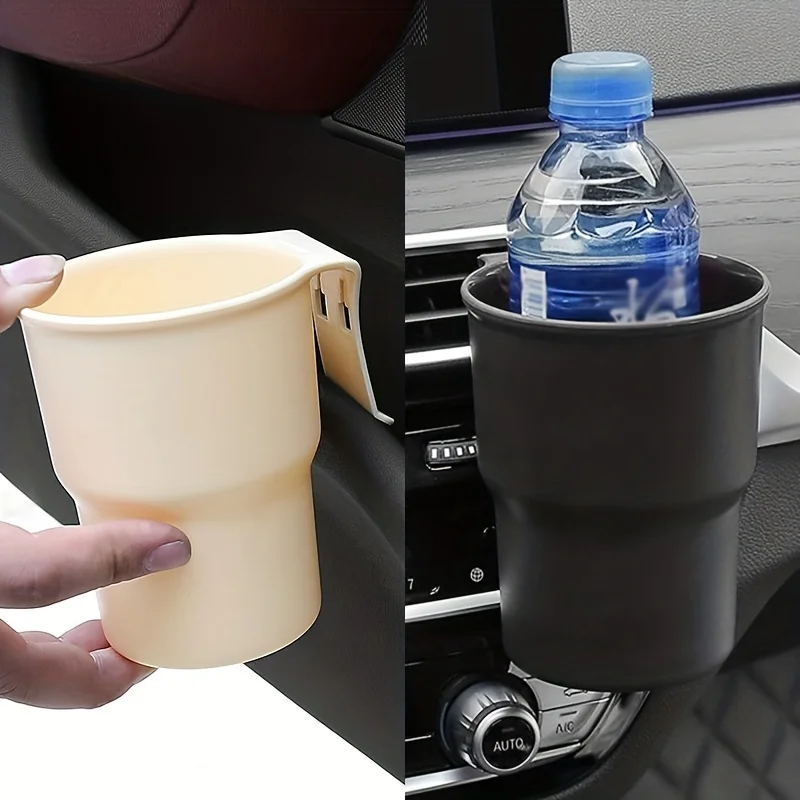 Versatile Car Water Cup Holder with Air Conditioning Outlet Attachment - Secure & Stable Beverage Bracket for Bumpy Roads - Durable & Sturdy Construction - Easy Installation - Space-Saving Solution for Organized and Clutter-Free Driving