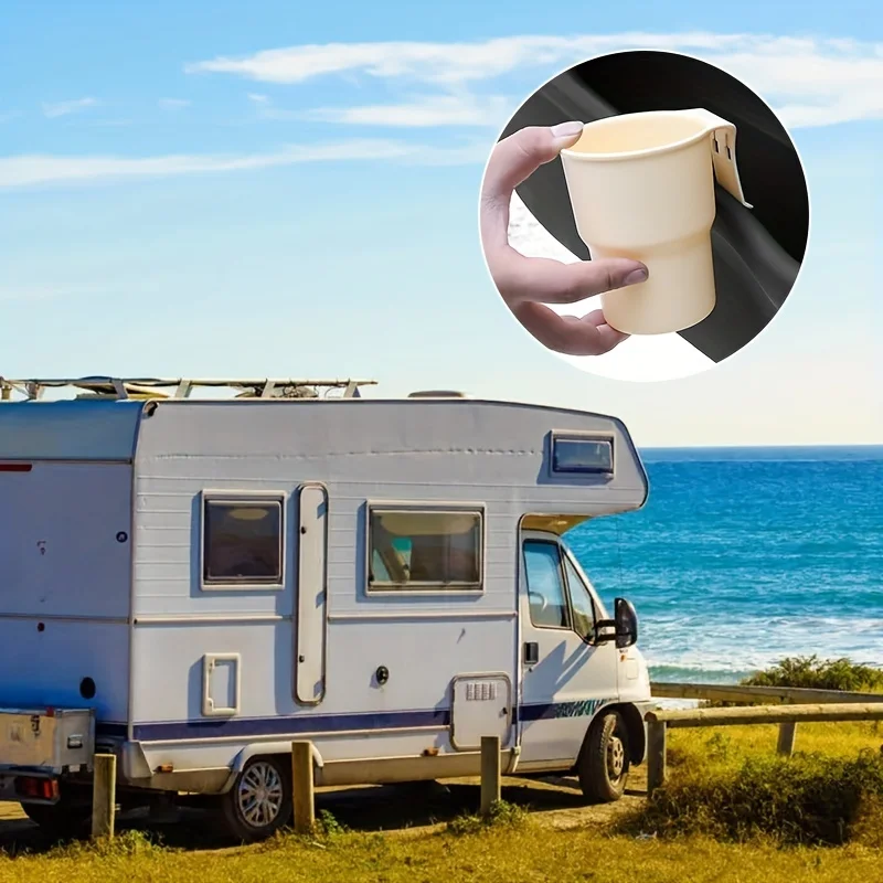 Versatile Car Water Cup Holder with Air Conditioning Outlet Attachment - Secure & Stable Beverage Bracket for Bumpy Roads - Durable & Sturdy Construction - Easy Installation - Space-Saving Solution for Organized and Clutter-Free Driving