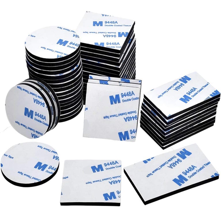 Strong Adhesive Foam Pads and Double-Sided Tape Set for Home and Office - 10/20 Pieces, Versatile Mounting Solution for Photo Frames, Decorations, and Gadgets, Easy Application Without Drilling or Nails, Long-Lasting Hold on Various Surfaces