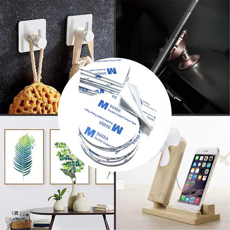 Strong Adhesive Foam Pads and Double-Sided Tape Set for Home and Office - 10/20 Pieces, Versatile Mounting Solution for Photo Frames, Decorations, and Gadgets, Easy Application Without Drilling or Nails, Long-Lasting Hold on Various Surfaces