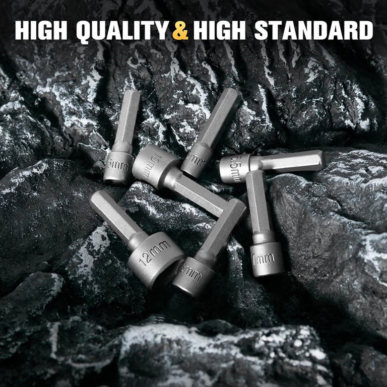 High-Quality 9/14 Piece Socket Inner Hexagonal Wrench Set with Hexagonal Handle Screwdrivers, Extension Rods, Pneumatic Screwdrivers, and Inserts - Durable and Versatile Tools for Mechanics, DIY Enthusiasts, and Industrial Use - Ergonomic Design for Comfortable Grip and Precise Control - Easy Access to Hard-to-Reach Areas for Efficient Screw and Bolt Tightening/Loosening
