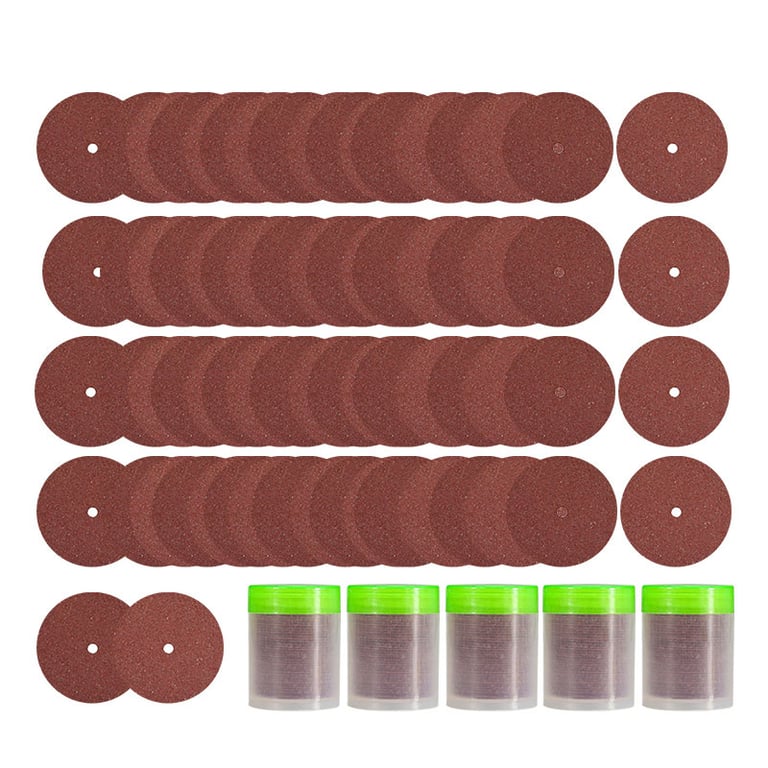 XCAN 150pcs Resin Cut off Wheel Disc Set - Durable 25mm Precision Cutting Blades for Metal, Wood, Plastic - Compatible with Dremel Rotary Tools - Efficient Grinding Wheel Design - Long-Lasting Performance for DIY, Craftsmen, Professionals - 150 Pieces for Multiple Projects