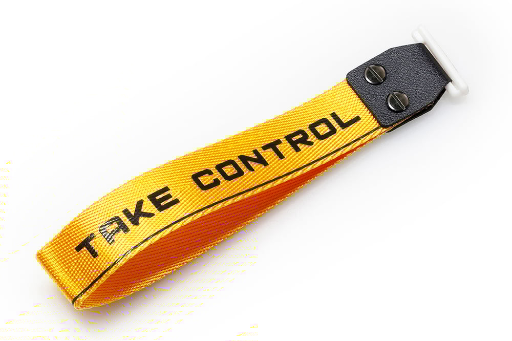 Latenpow Take Control Nylon Strap for Mechanical Keyboards - Enhanced Gaming Experience with Durable PU Material, Stylish Design, and Improved Ergonomics - Adjustable Strap for Comfort and Stability - Easy Installation with Screws and 3M Tape - Black/White Options Available