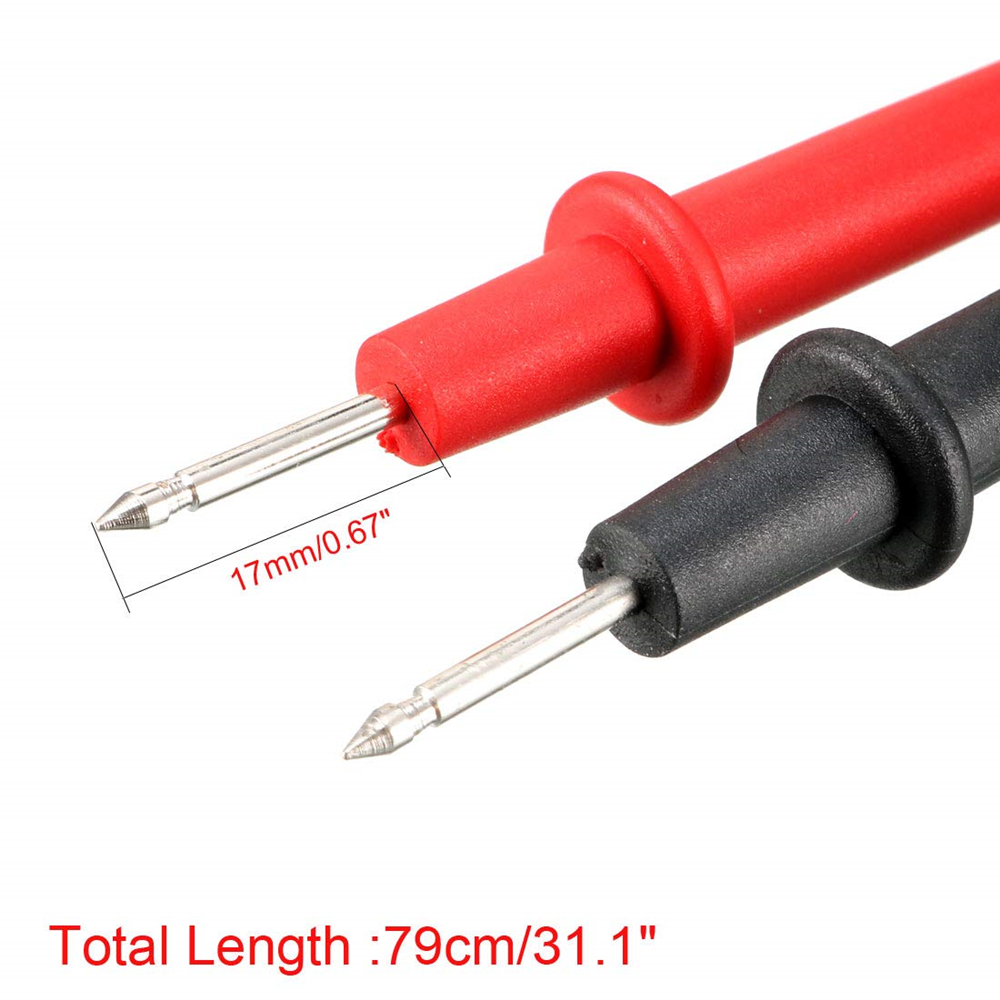 Professional Grade 70cm Test Leads with 10A Current Rating for Precision Testing and High Voltage Circuits - Universal Compatibility for Digital Multimeters - Durable Construction for Rigorous Environments - Easy-to-Use Probe Wire Pen Cable Tool for Accurate Readings and Troubleshooting