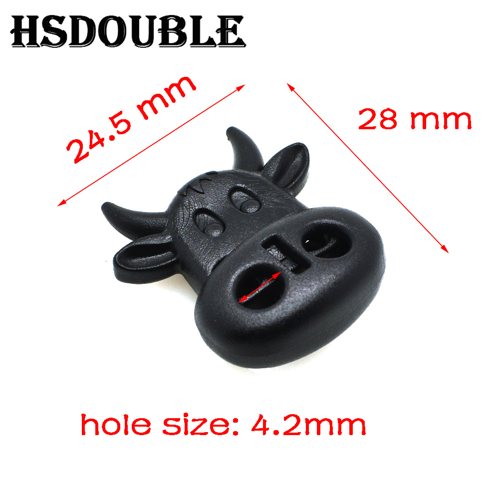 Pack of 10 Durable Black Plastic Cord Lock Toggle Clips for Bags, Garments, and More - Secure Closure, Easy to Use, Multipurpose Application, Compact and Lightweight - Adjustable Cord Stoppers for Backpacks, Jackets, Hoodies, Tents - Long-Lasting and Convenient Cord Management Solution