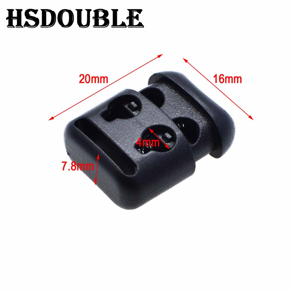 Pack of 10 Durable Black Plastic Cord Lock Toggle Clips for Bags, Garments, and More - Secure Closure, Easy to Use, Multipurpose Application, Compact and Lightweight - Adjustable Cord Stoppers for Backpacks, Jackets, Hoodies, Tents - Long-Lasting and Convenient Cord Management Solution