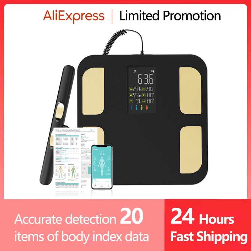 Smart Body Composition Scale with Advanced Bioimpedance Technology, Bluetooth Connectivity, Sleek Design, Easy-to-Read Display, and Multiple User Profiles - Accurately Measure Body Fat Percentage, Muscle Mass, Water Weight, and Overall Weight for Personalized Fitness Tracking and Goal Setting