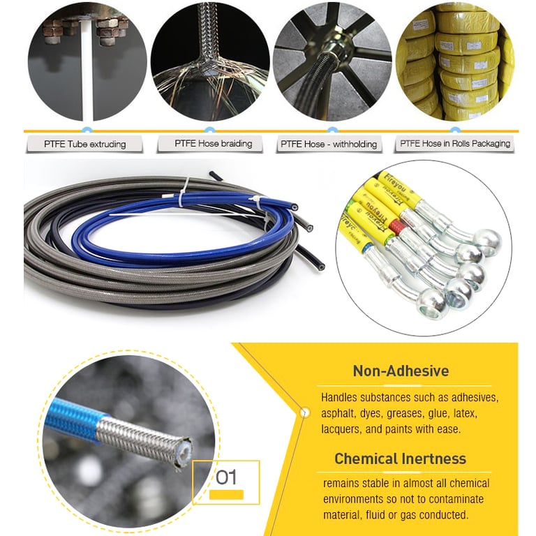 High-Quality Braided Hydraulic Brake Hose for Suzuki, Kawasaki, Yamaha - DOT Certified, 400-2400mm Length Range, Easy Installation, Durable Materials - Motorcycle Replacement Parts and Upgrades