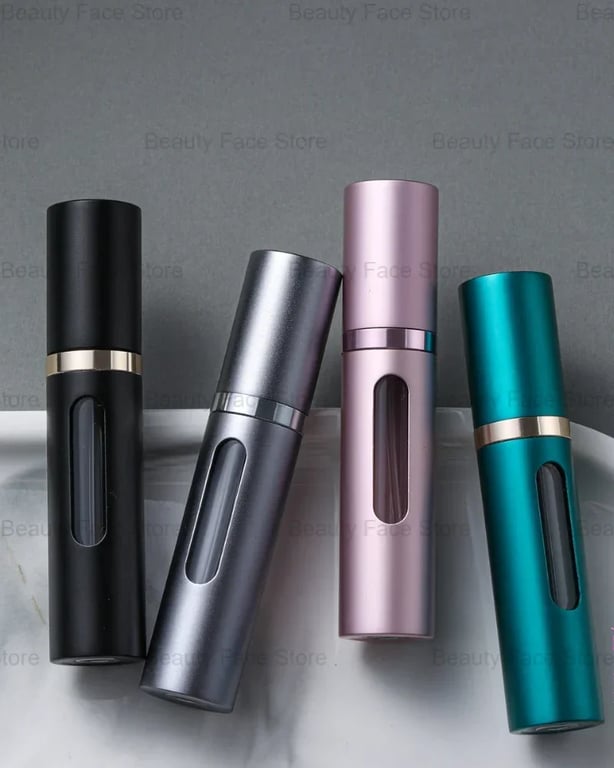 Compact and Portable 5/8ml Perfume Refill Bottle - Refillable, Leak-proof, Easy to Use, Durable Atomizer for Travel - Eco-Friendly and Cost-Effective Mini Spray Jar for On-The-Go Touch-ups and Long-lasting Scent