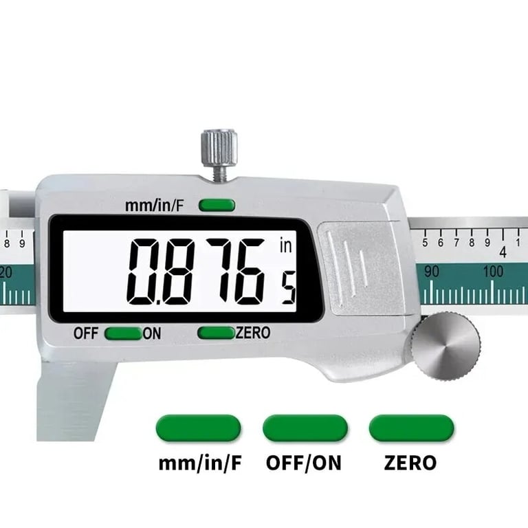 YIYOUBAO ET50 150mm Digital Caliper - High Precision Stainless Steel Measurement Tool for Mechanical Components, Fractions, Millimeters, Inches - 0.01mm Accuracy, Easy-to-Read Display, Versatile Applications in Workshops, Laboratories - Durable, Corrosion-Resistant Design for Reliable Performance