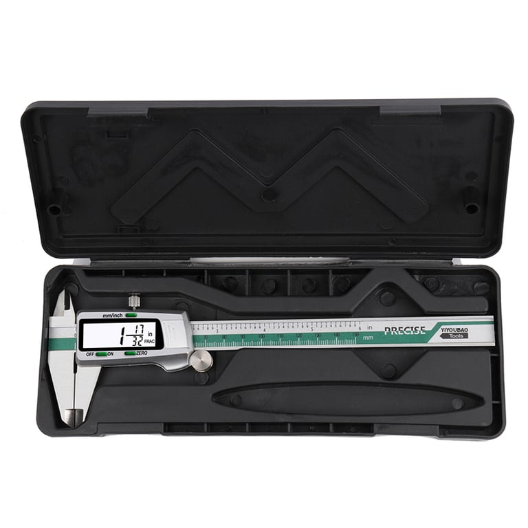 YIYOUBAO ET50 150mm Digital Caliper - High Precision Stainless Steel Measurement Tool for Mechanical Components, Fractions, Millimeters, Inches - 0.01mm Accuracy, Easy-to-Read Display, Versatile Applications in Workshops, Laboratories - Durable, Corrosion-Resistant Design for Reliable Performance