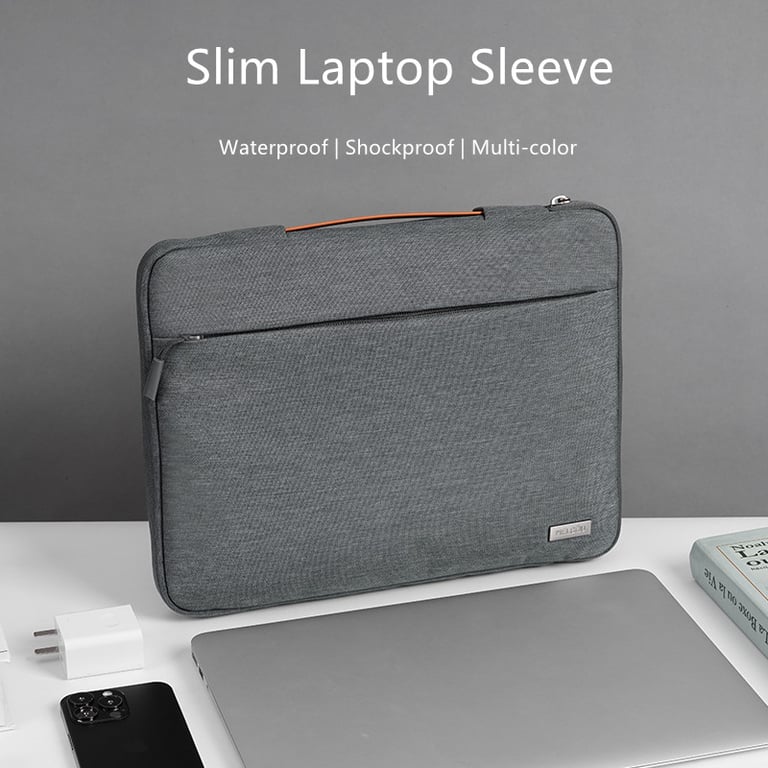 Premium Shockproof Laptop Sleeve for MacBook Air 13.6, MacBook Pro 14, MacBook 16.2 - Multi-Pocket Design, Convenient Handle, Shockproof Protection - Ideal for Daily Commutes and Travel - Charger, Cable, Pen Storage - Padded Interior, Reinforced Corners - Perfect Fit and Reliable Protection