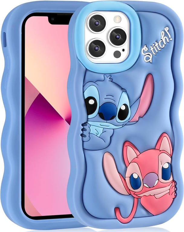 Premium Silicone iPhone Case with Wave Stitch Design - Soft and Comfortable Grip, Scratch and Impact Protection - Precise Cutouts for Easy Access - Compatible with iPhone 16, 15, 14, 13, 12, 11, Pro, Plus, mini, Max, Xs, XR, 6, 7, 8, SE - Easy to Install and Remove