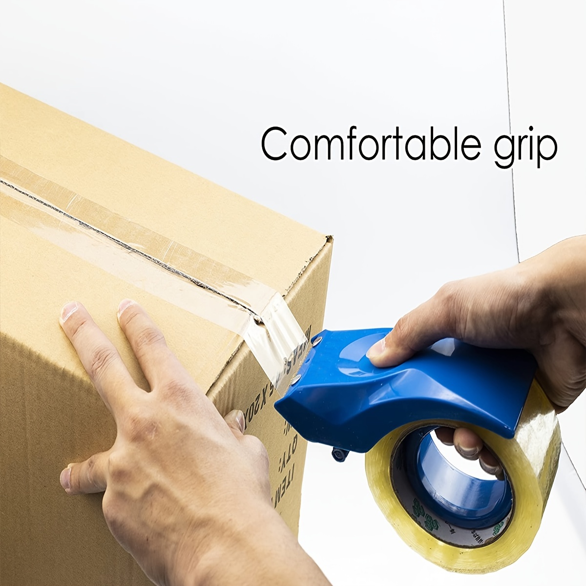 Professional Heavy Duty Reusable Tape Dispenser with Ergonomic 10° Sloped Design for Comfortable and Efficient Packaging Tasks - Durable, Eco-Friendly, and Masterful Tool for Precise Professionals