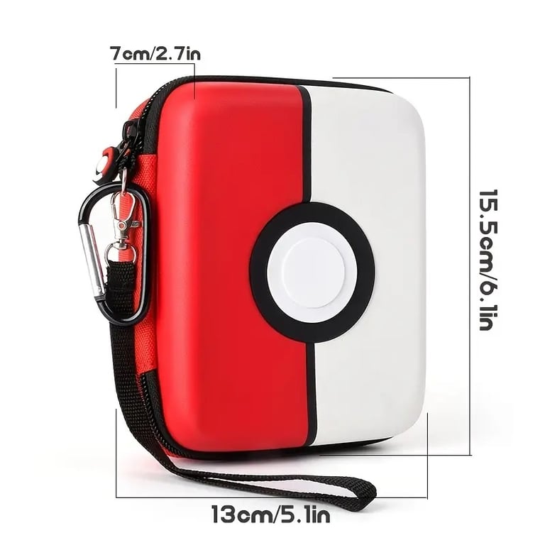 Magic PTCG and MTG Trading Card Protective Hard-Shell Storage Box Carrying Case - Holds Over 400 Cards, Multiple Compartments and Dividers, Sturdy Handle for Portability, Perfect Gift for Boys and Girls, Durable Construction for Long-Lasting Protection