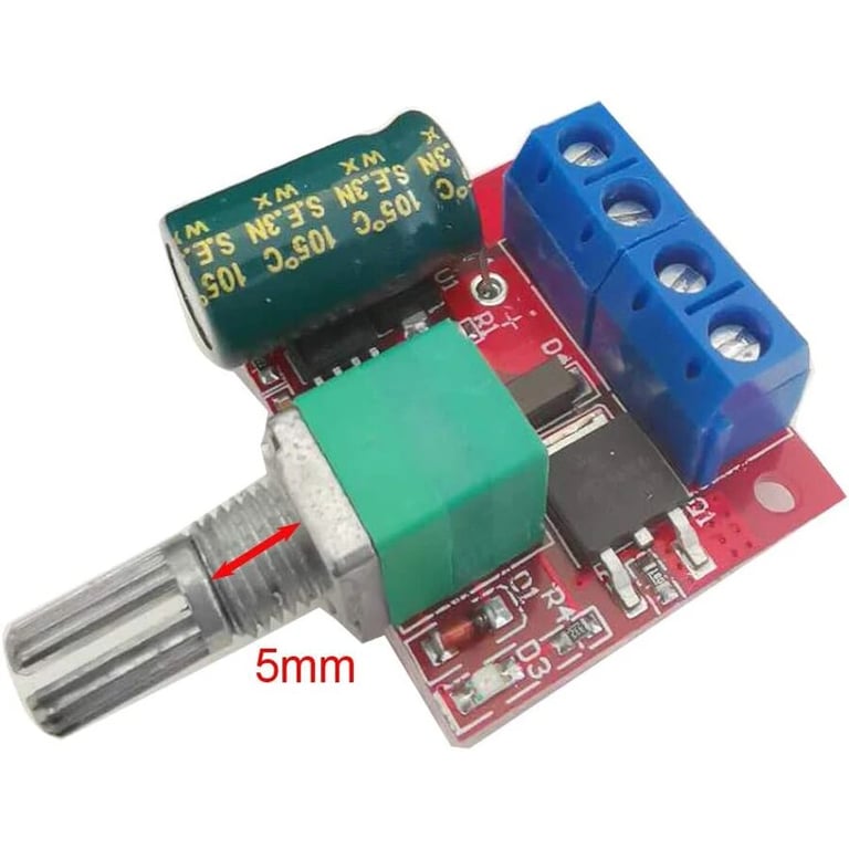 3pcs Mini DC Motor PWM Speed Controller with Adjustable Speed Control and Variable Voltage Regulation - High-Quality Material, Compact Design, Easy to Use - Ideal for Hobbyists, DIY Enthusiasts, and Professionals - 5V to 35V Input Voltage Range, 5A Output Current, 6V/12V/24V Output Options