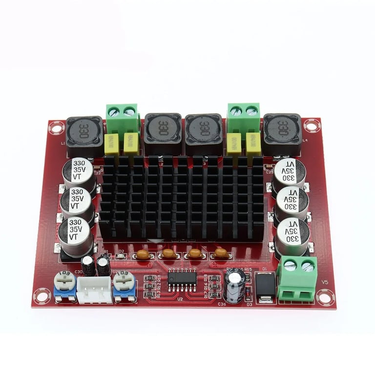 TPA3116 D2 XH-M543 Dual-Channel 120W*2 Digital Audio Amplifier Board with Versatile Power Options and Compact Design for Home and Car Audio Systems