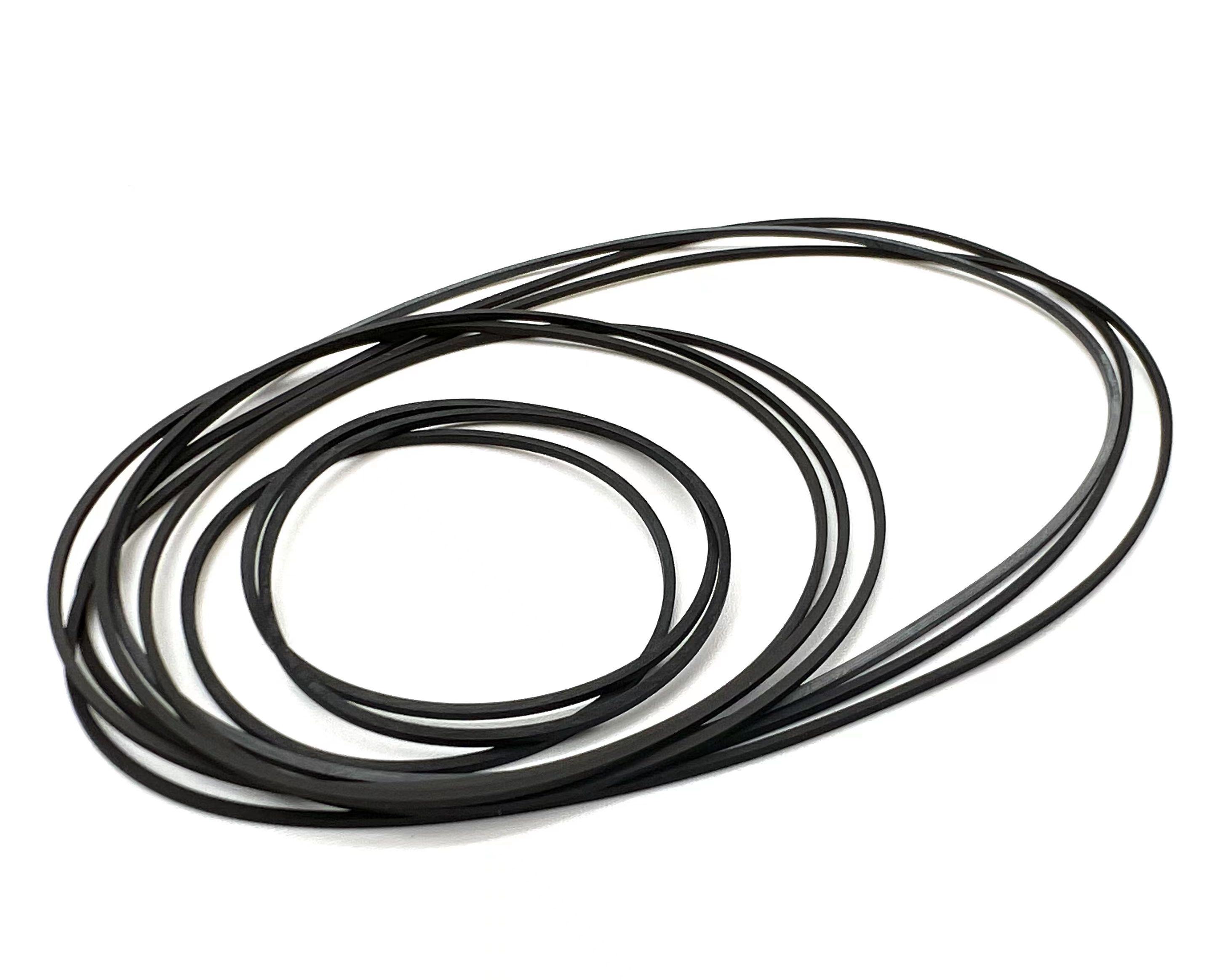 High-Quality 0.6mm Cassette Tape Drive Walkman Counter Rubber Transmission Belt - Durable, Flexible, and Easy to Install for Smooth Transmission and Precise Measurements in Various Models