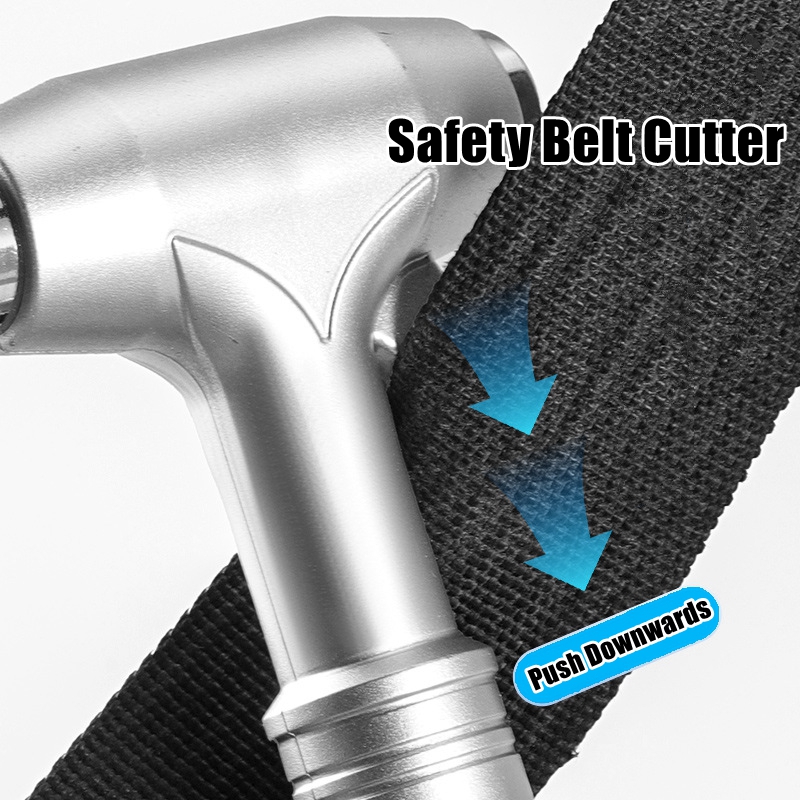 Multi-Functional Car Safety Tool: Emergency Hammer for Window Breaker, Seat Belt Cutter & Car Rescue - Durable, Reliable, Easy to Use, Compact & Portable - Essential Safety Tool for All Drivers and Passengers
