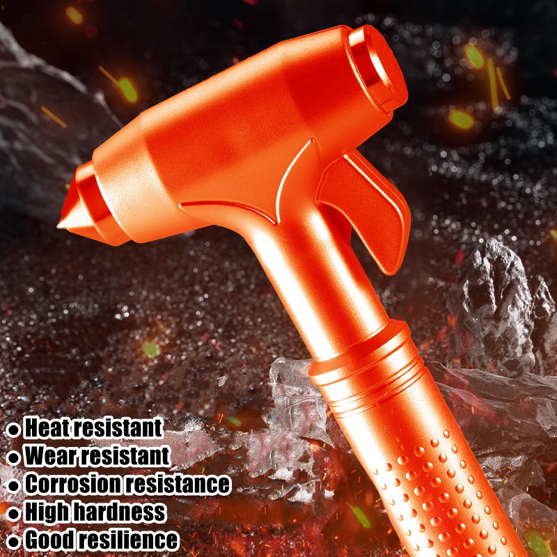 Multi-Functional Car Safety Tool: Emergency Hammer for Window Breaker, Seat Belt Cutter & Car Rescue - Durable, Reliable, Easy to Use, Compact & Portable - Essential Safety Tool for All Drivers and Passengers
