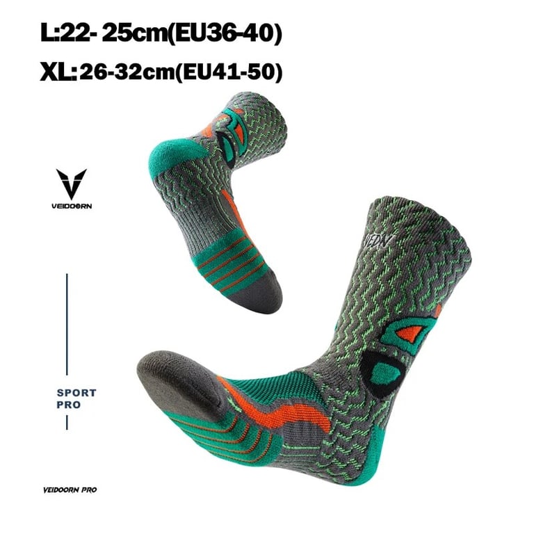 High Cut Towel Bottom Sport Socks with Breathable Material, Non-Slip Grip, Moisture Absorption - Size 9-12 for Men - Ideal for Basketball and High-Impact Sports - Ankle Support and Stability for Better Performance