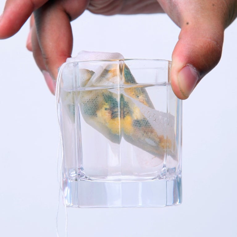 JJYY Disposable Tea Bags with Attached String and Heat Seal - 100 Pack of Food Grade Non-Woven Fabric Filter Bags for Tea, Spices, Herbs, and Potpourri - Eco-Friendly and Biodegradable Tea Infusion Solution for Convenient Brewing and Versatile Use