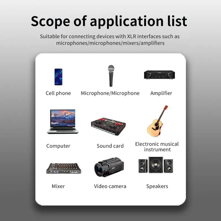 Premium XLR to 3.5mm Audio Cable for Microphones and Devices - Durable Construction, Wide Compatibility, Balanced Analog Audio, Flexible and Tangle-Free, Convenient Length - Ideal for Recording, Podcasts, and Music Production