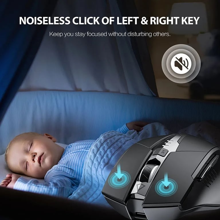 INPHIC F1 2.4G Wireless Mouse with Ergonomic Design, Rechargeable Battery, Silent Operation, Universal Compatibility, and 2.4G Wireless Technology for Smooth Cursor Control and Noise-Free Working Environment