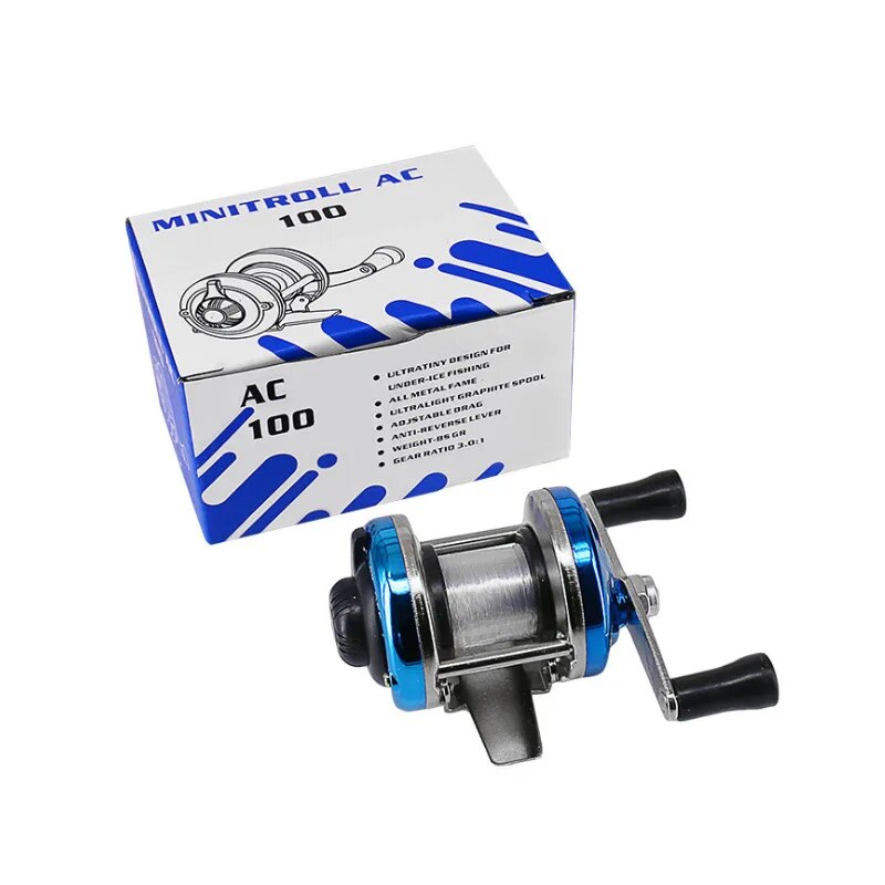 2024 New Mini Winter Ice Fishing Wheel with Double Rocker Arm - High-Quality Metal Construction for Durability, Smooth Line Management Technology, Optimal Performance in Cold Conditions - Wholesale Manufacturers for Bulk Orders - Versatile Tool for Anglers of All Skill Levels