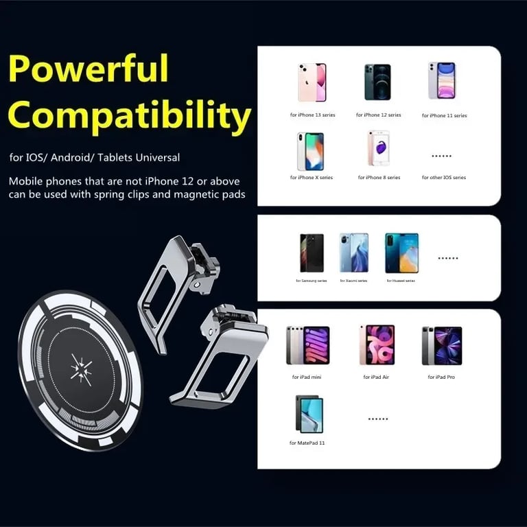 MEMO CX08 Mobile Phone Ice Cooler with Magnetic Cooling Fan Case, Radiator Design, Back Clip, Compatibility with Android and iOS, Portable Lightweight Construction, Durable Heat Sink, Enhance PUBG Gaming Experience