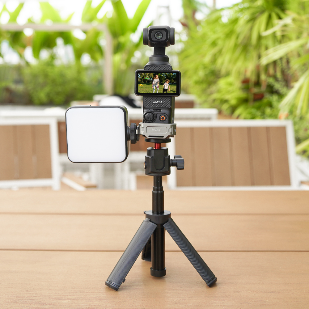BRDRC Magnetic Adapter Frame with Expansion Bracket and Desktop Mount Base for DJI Osmo Pocket 3 Camera - Vlgo Video Shooting Accessories Kit for Enhanced Video Production - Easy to Use Magnetic Design for Quick Attachment and Detachment of Accessories