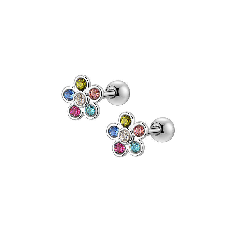 6 Pairs CZ Screwback Earring Studs Set - Hypoallergenic 316L Stainless Steel Earrings with Secure Screwback Design for Sensitive Ears - Sparkling CZ Stones, Comfortable Fit, Perfect Gift for Women and Girls - Easy to Maintain, Stylish and Versatile 20G Earrings for Everyday Wear
